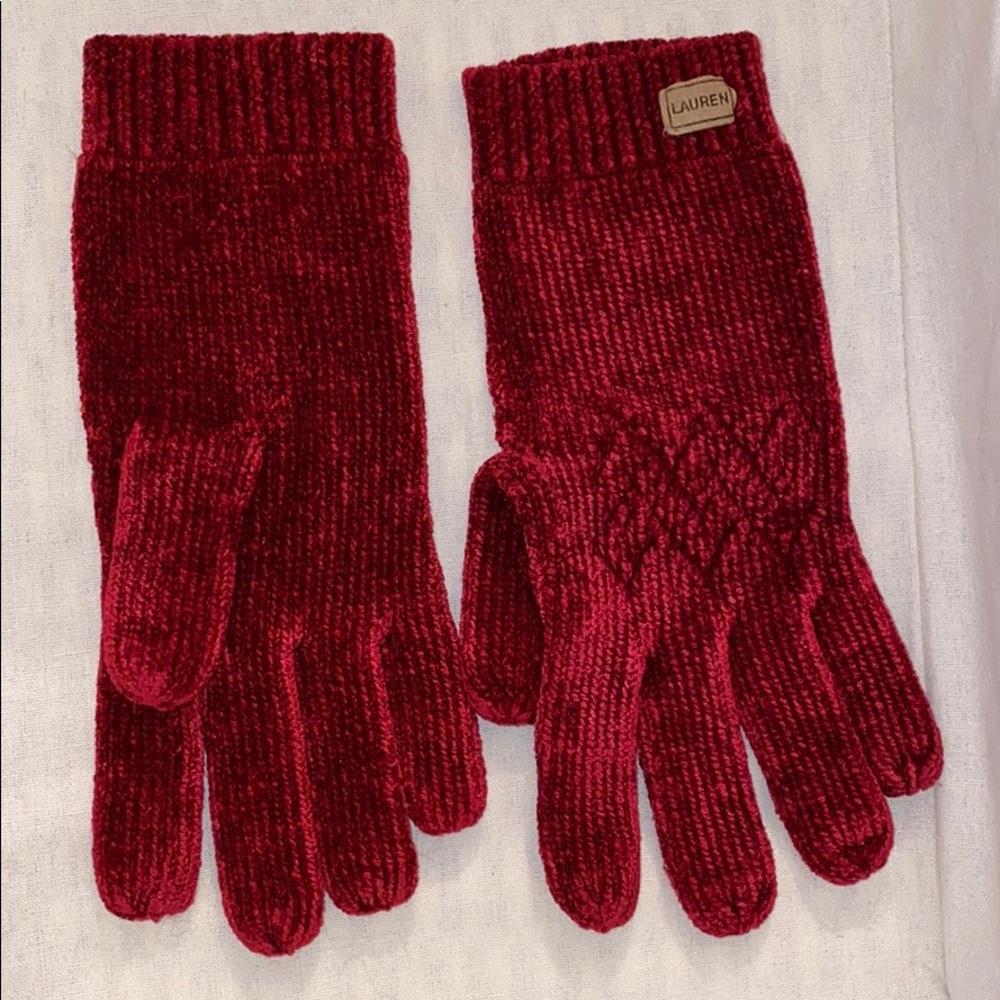 Lauren by Ralph Lauren Red Gloves